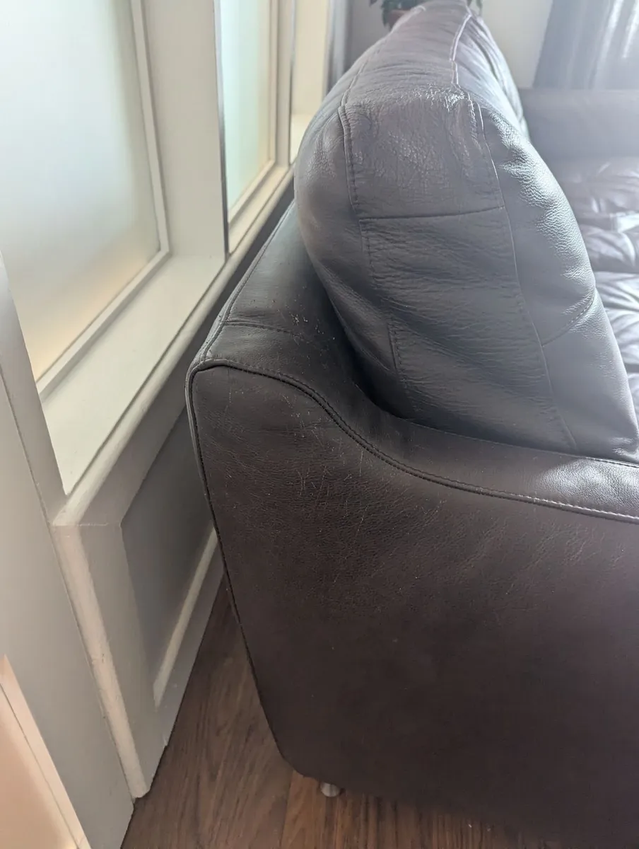 Natuzzi Leather Sofa - Image 2