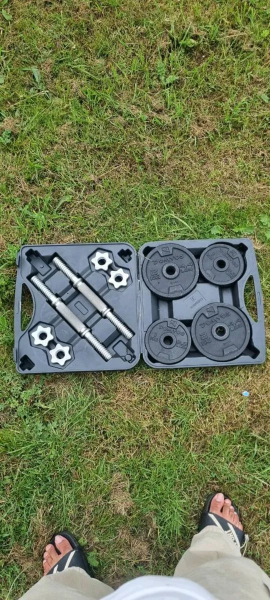 adjustable 20kg dumbell set - Image 1