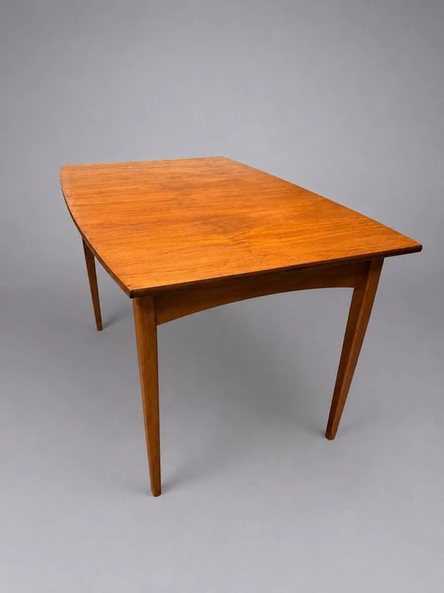 Mid Century Modern Vintage Scandinavian Teak Dining Table - Image 1