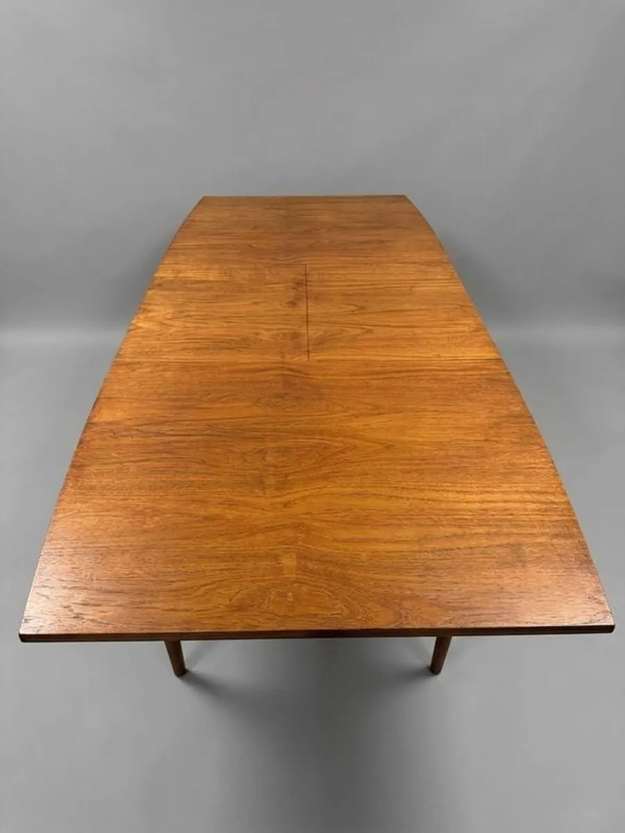 Mid Century Modern Vintage Scandinavian Teak Dining Table - Image 4