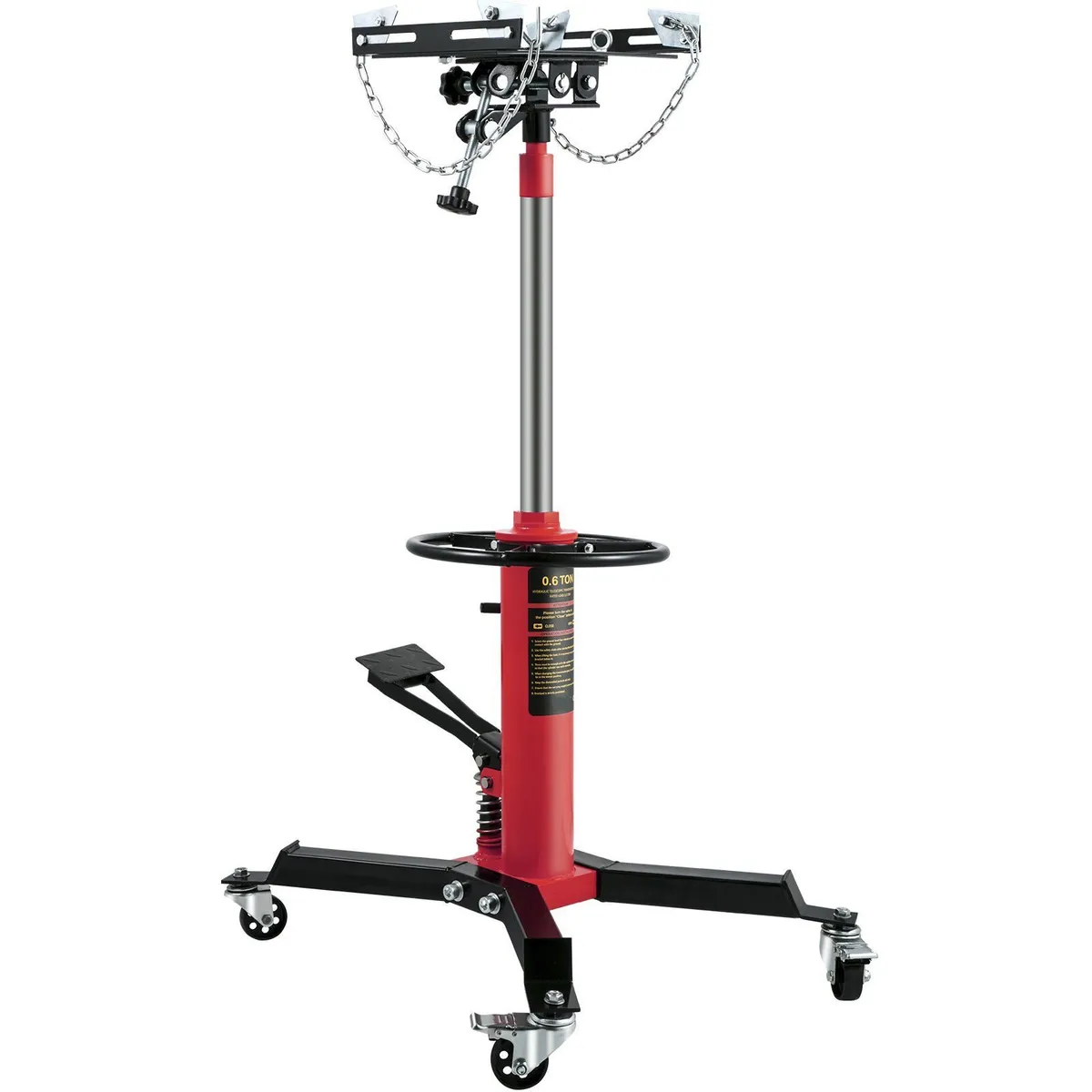 0.6 ton Telescoping Transmission Jack + Foot Pedal - Image 1