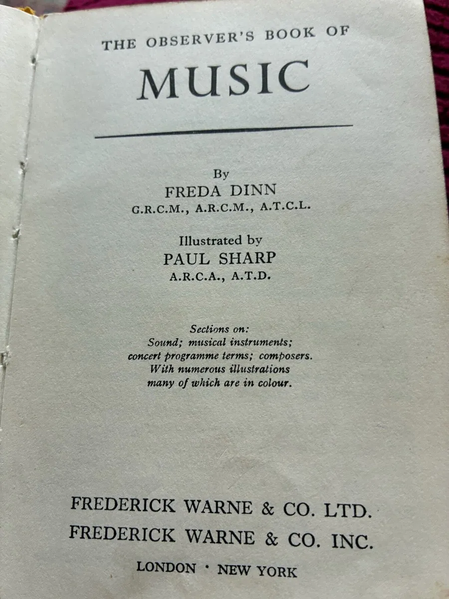 The Observer’s Book of Music -1962 - Image 2