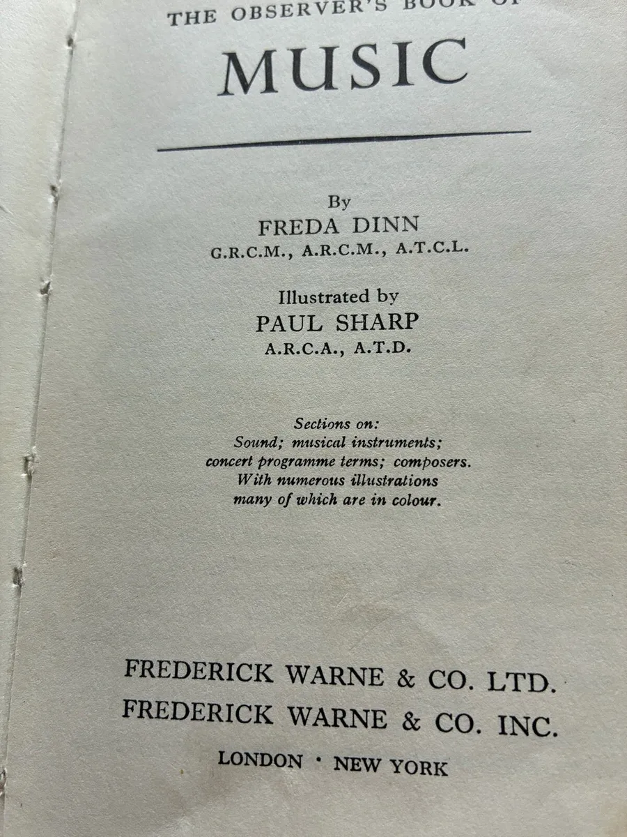 The Observer’s Book of Music -1962 - Image 3