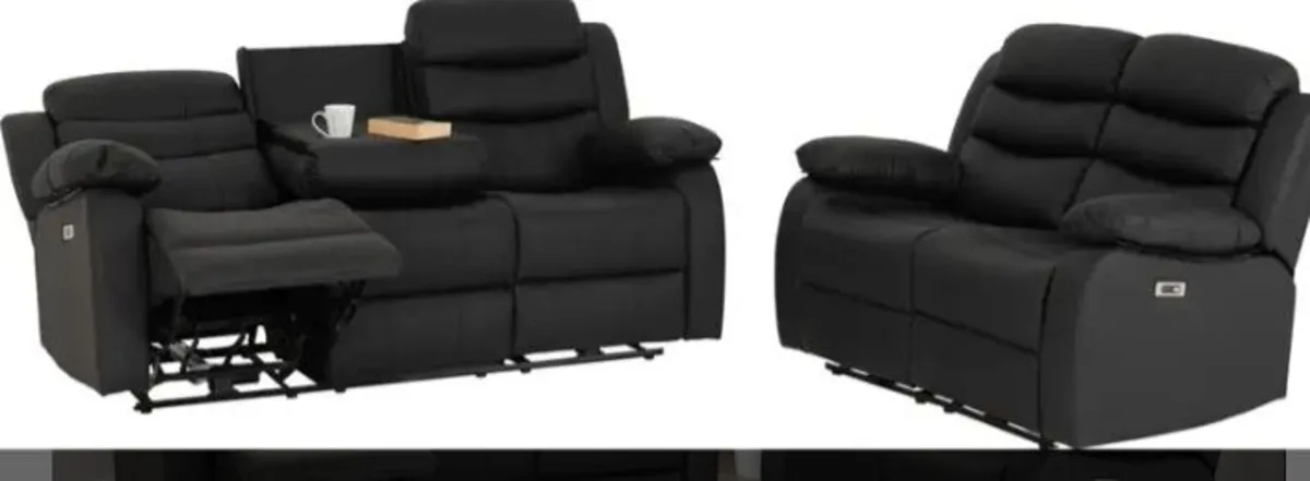 Roma 3+2 Electric Recliner Suite / 2 Colours - Image 2