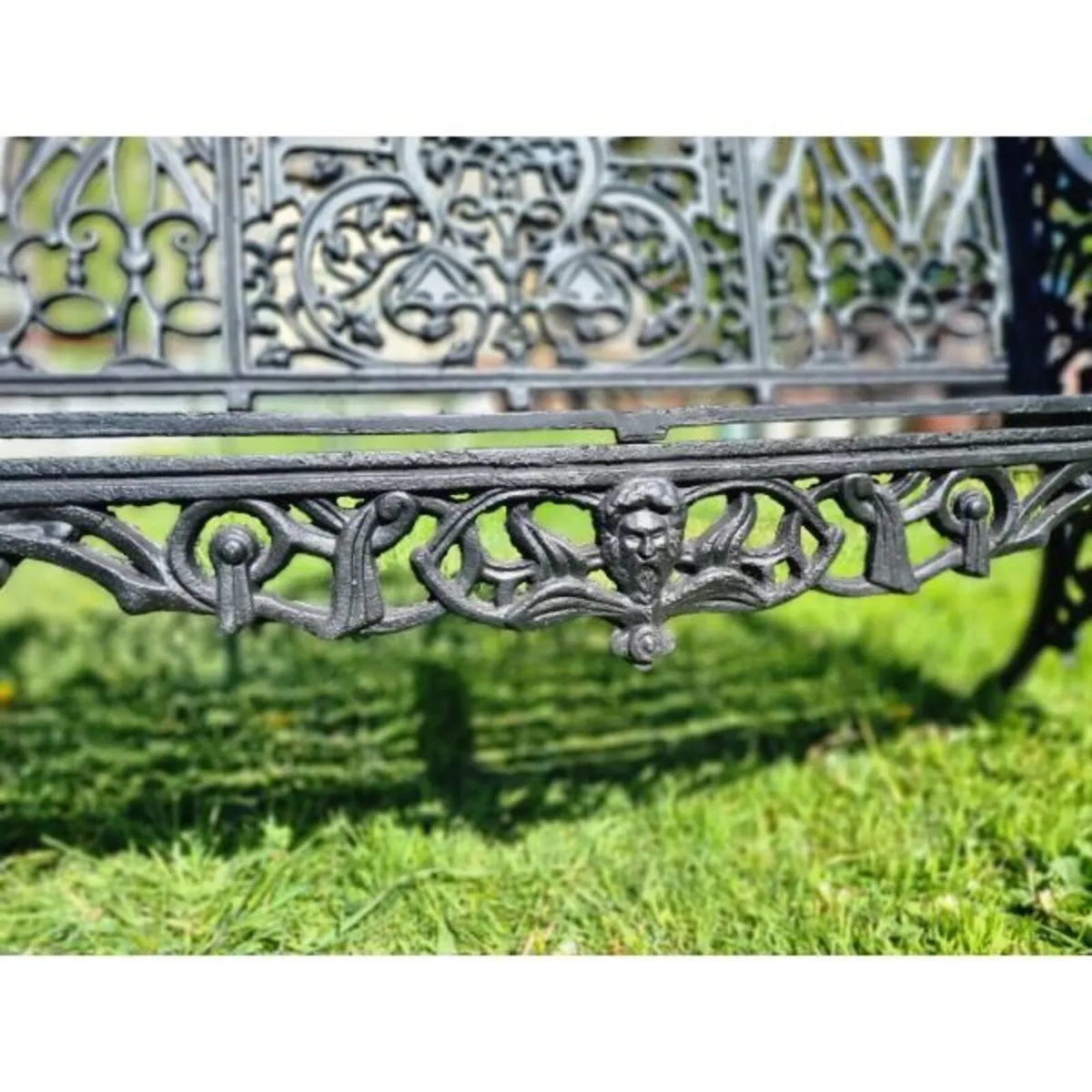 Bench Cast Iron Crown Black CH 722 B - Image 3