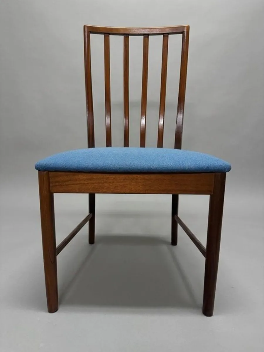 Set of 4 Vintage McIntosh Teak Dining Chairs (Newly Upholstered) - Image 4