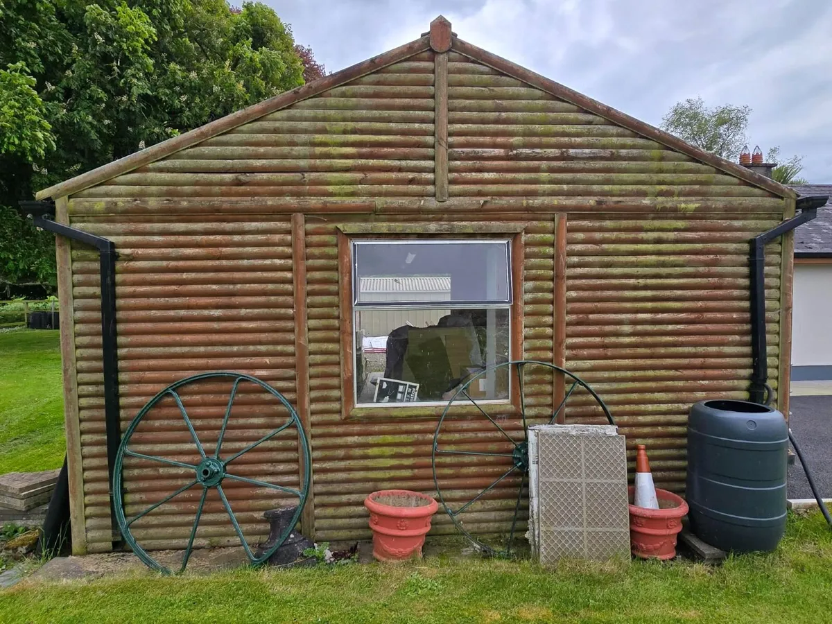 Half Log Barrell Storage Modular Home. - Image 2