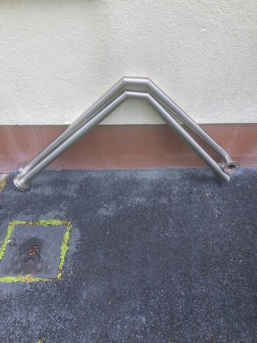 Stainless Steel Outdoor Handrails Pair - Image 1