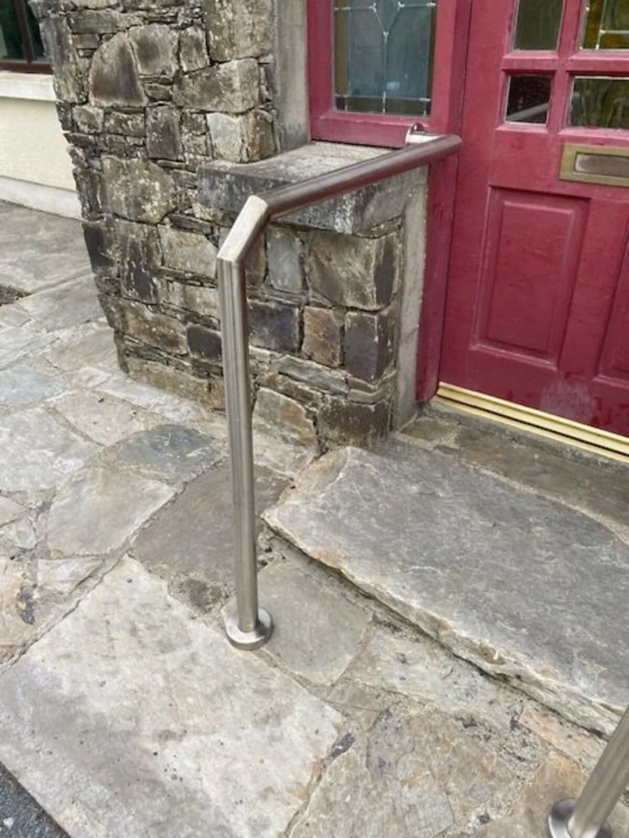 Stainless Steel Outdoor Handrails Pair - Image 2