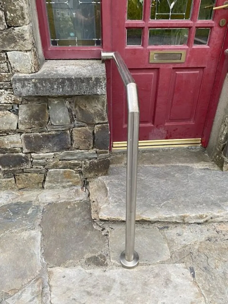 Stainless Steel Outdoor Handrails Pair - Image 3