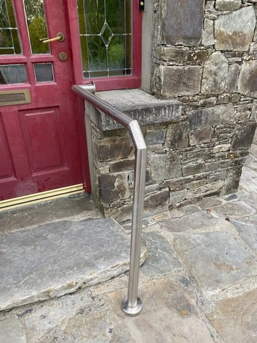 Stainless Steel Outdoor Handrails Pair - Image 4