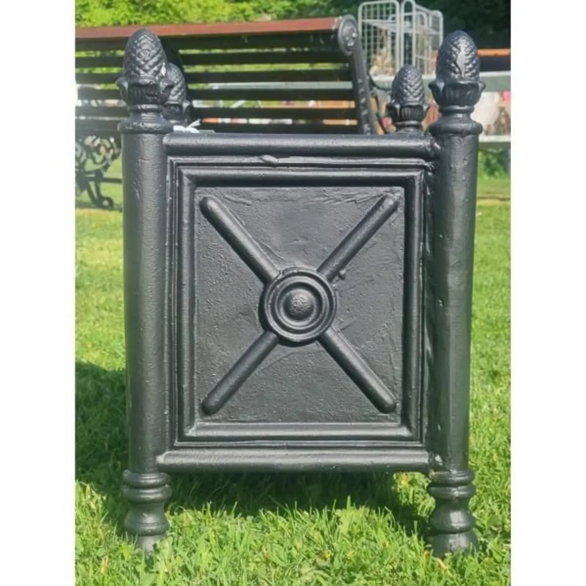 Cast Iron Box Planters CH-R-1337B - Image 2