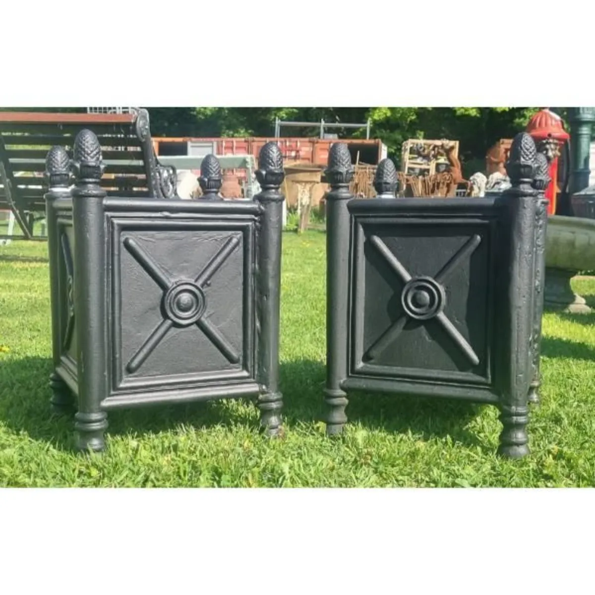 Cast Iron Box Planters CH-R-1337B - Image 3