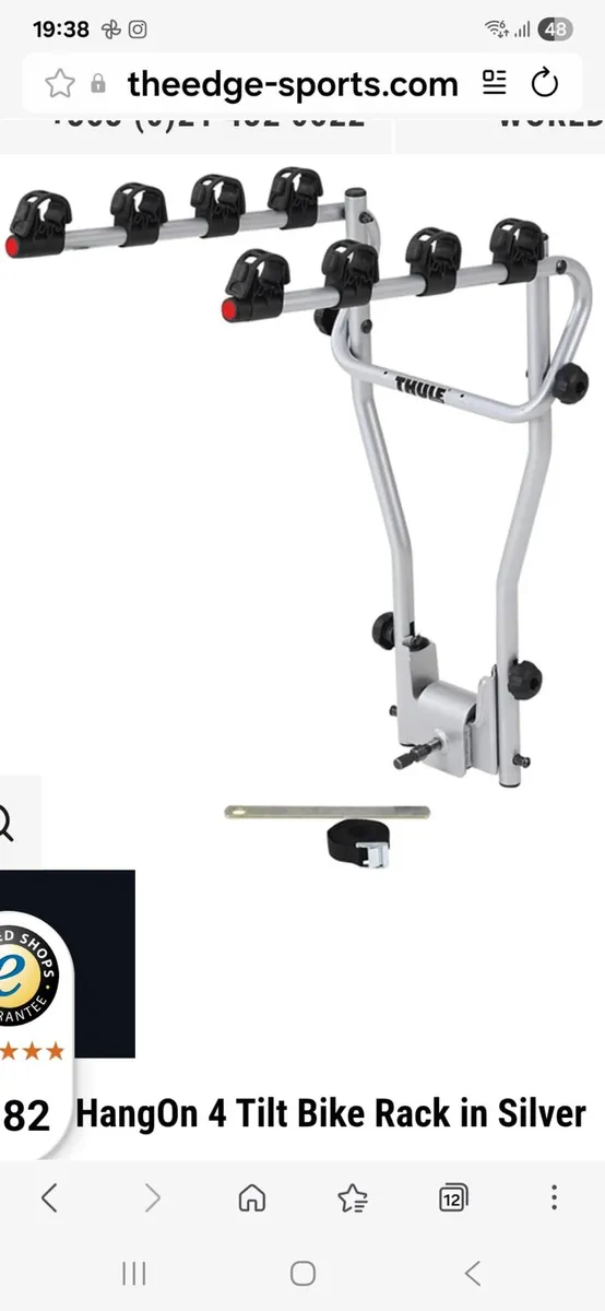 Thule 4 tilt Bike Rack - Image 1
