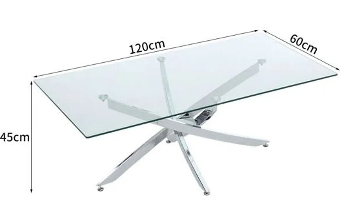 Glass Topped Table Set - Image 2