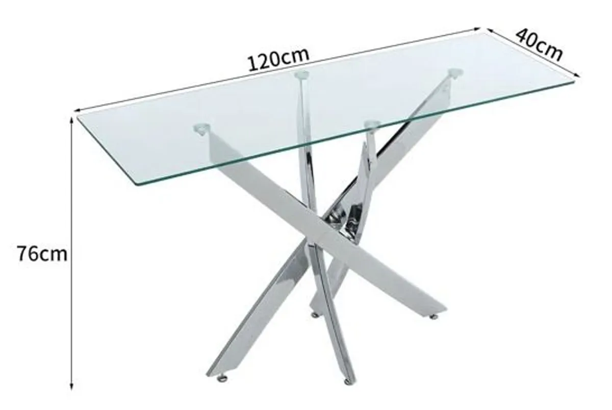 Glass Topped Table Set - Image 4