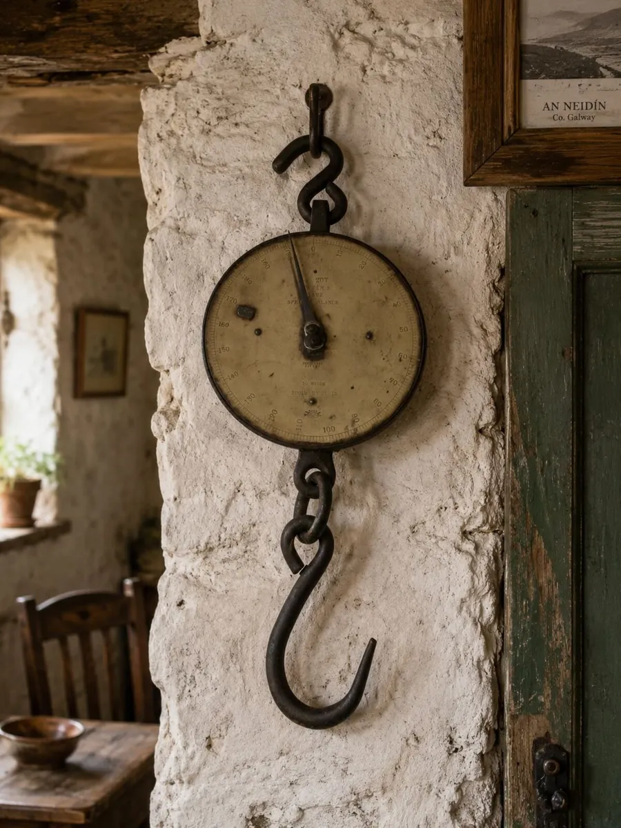 ANTIQUE Vintage balance 200lb cottage pub rustic - Image 3