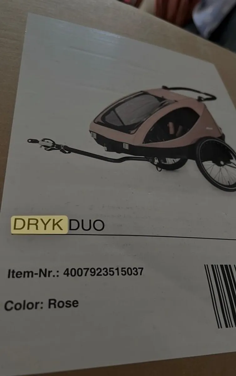 Hauck 2in1 Dryk Duo Bike Trailer / Buggy for Kids - Image 1