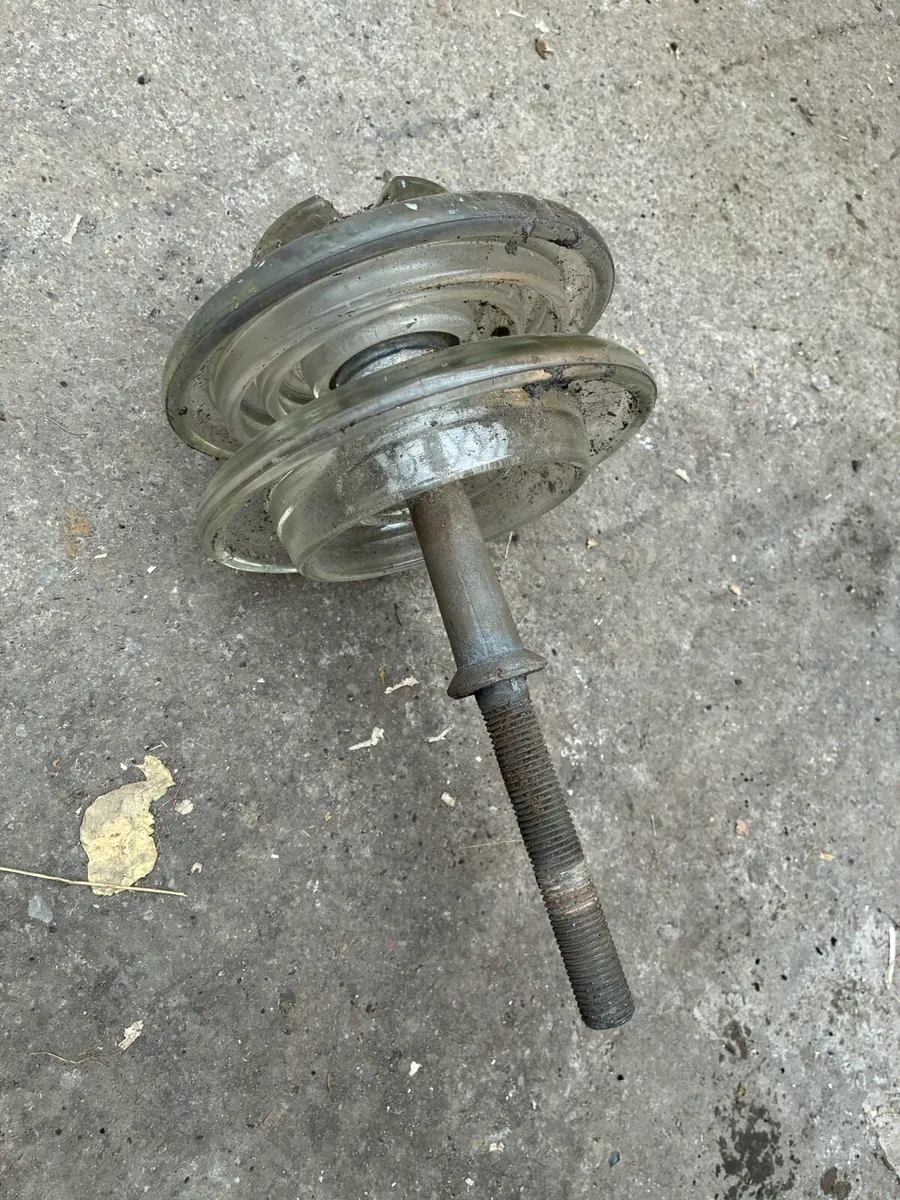 Vintage Glass Electrical Line / Fence Insulator - Image 4
