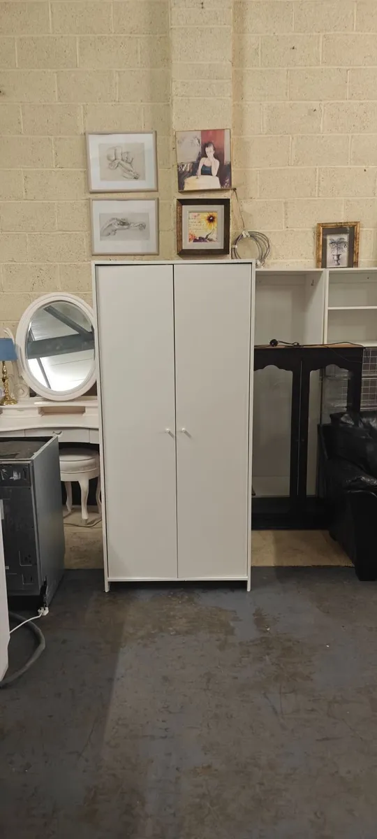 White Double Wardrobe - Image 1