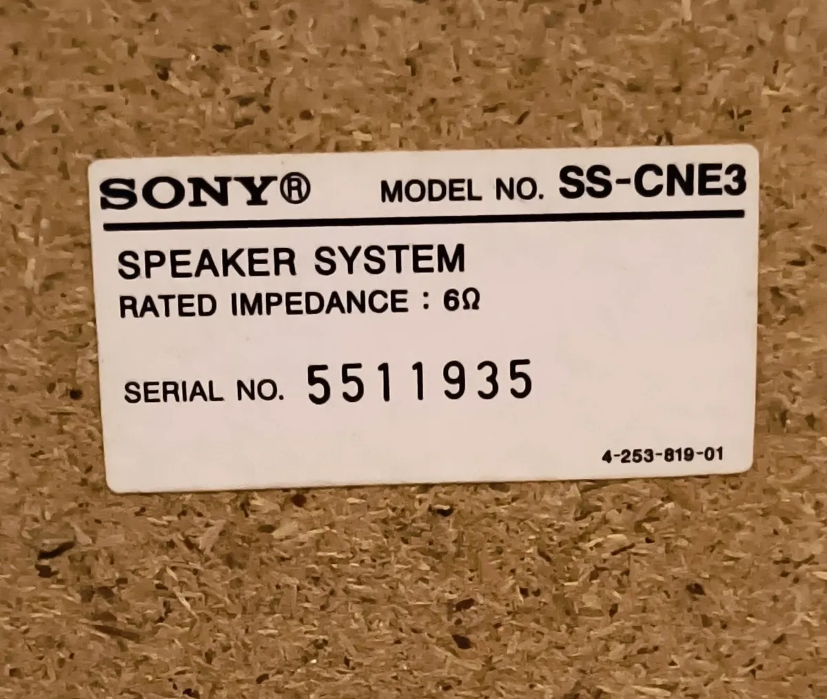 Bookshelf Speaker  Sony HI-FI Brown WOOD - Image 3
