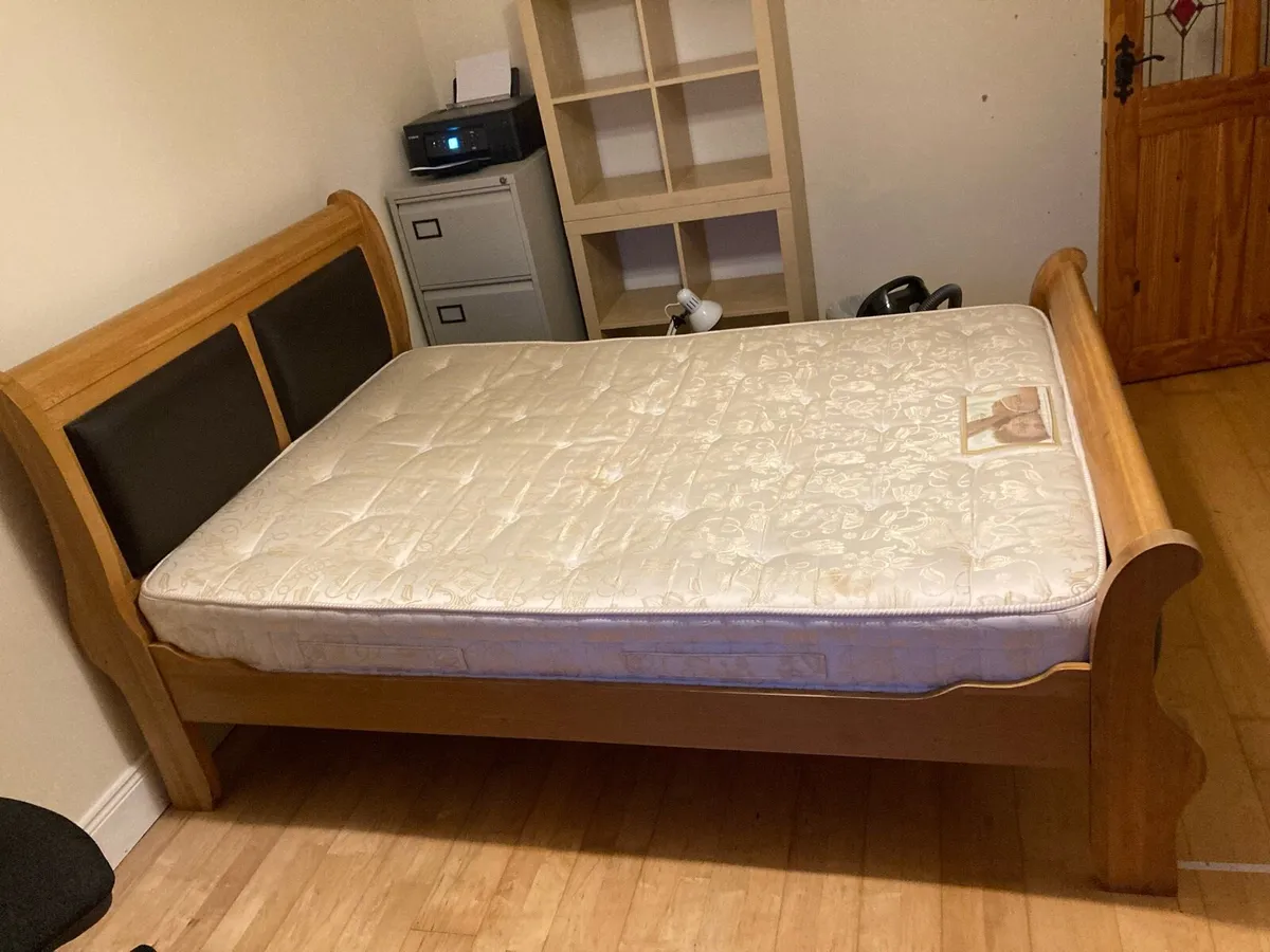 Bed frame and mattress - Image 1