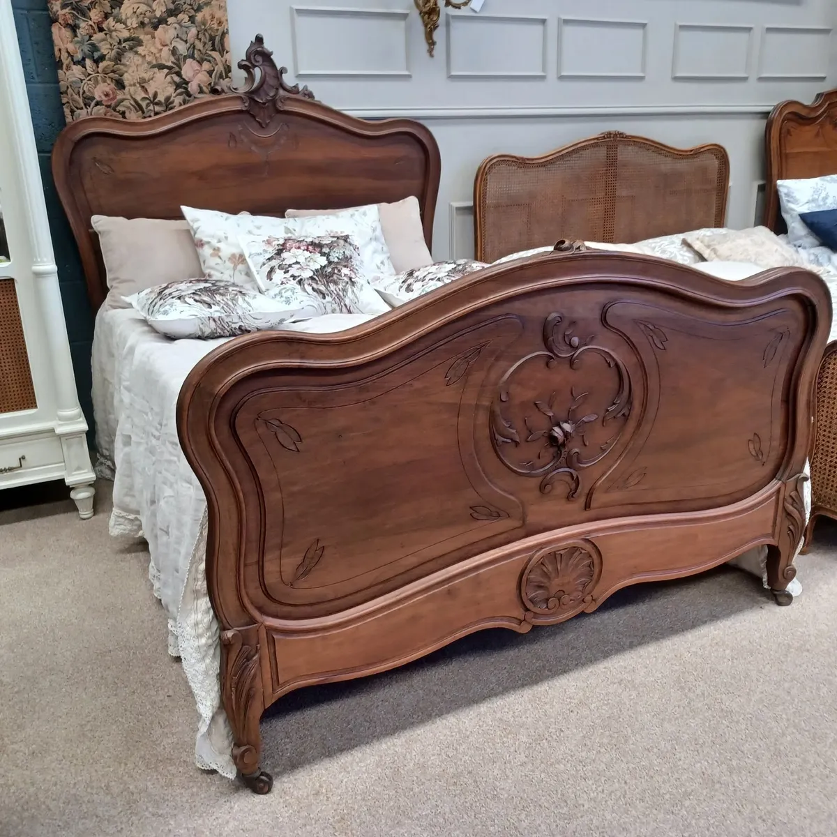 Three antique Louis XV beds - Image 2
