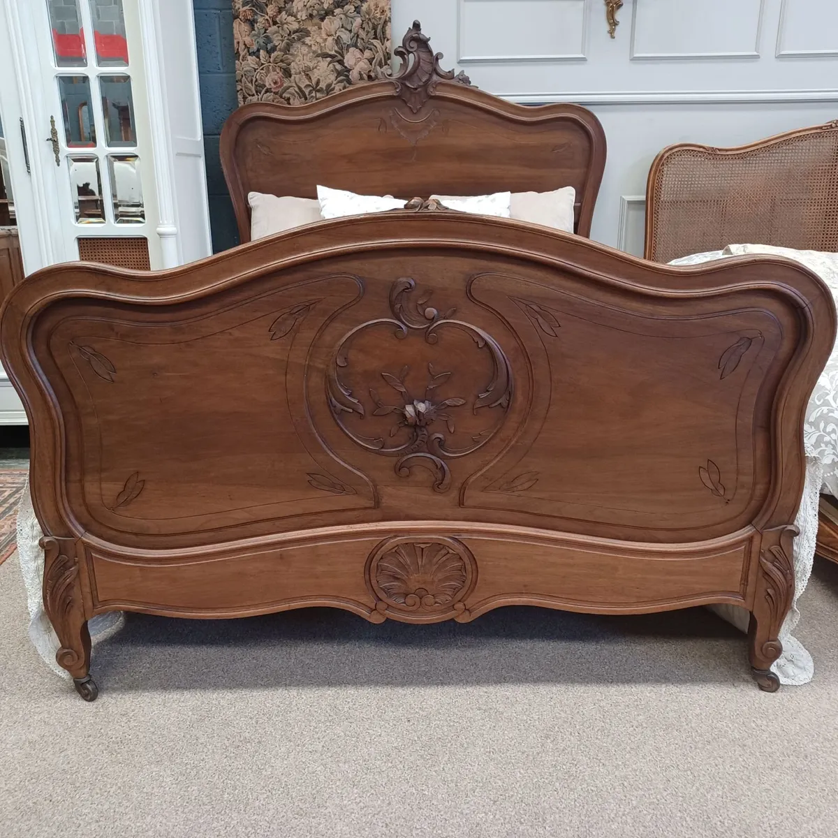 Three antique Louis XV beds - Image 3