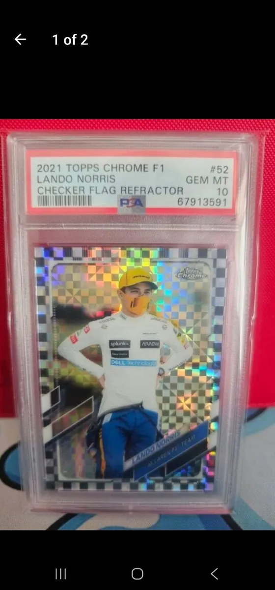 2012 Lando Norris Topps Chrome PsA 10 - Image 1