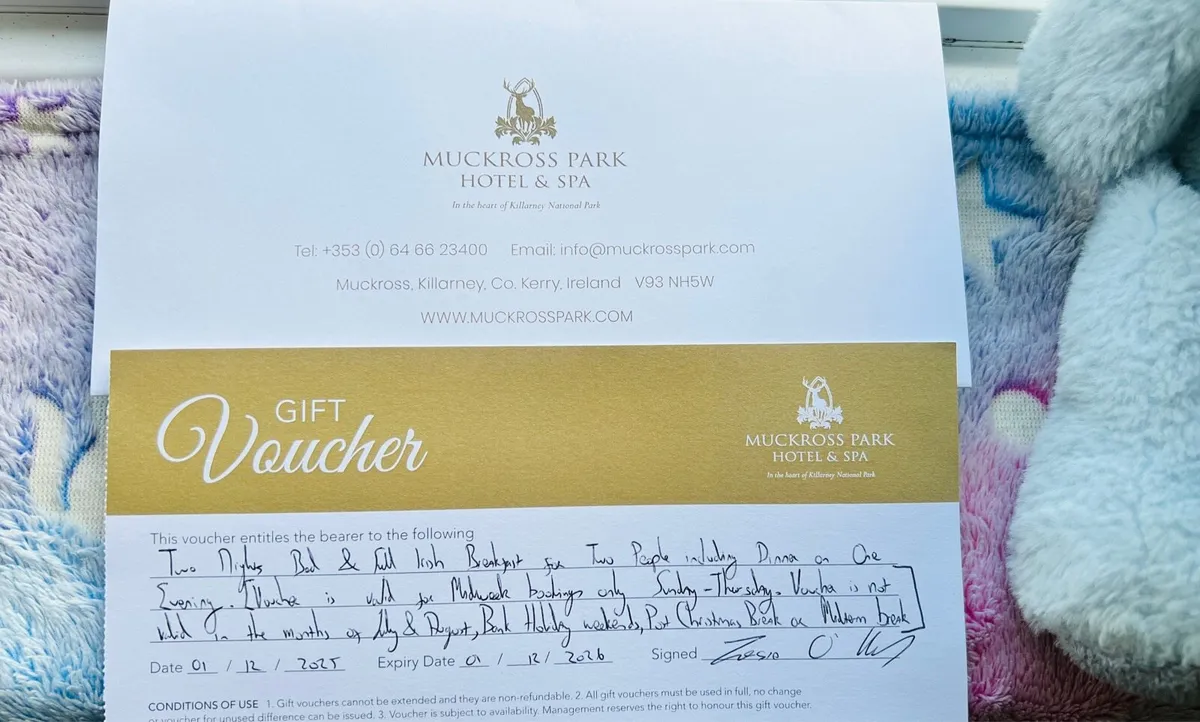 Gift vouchers €825 worth - Image 1