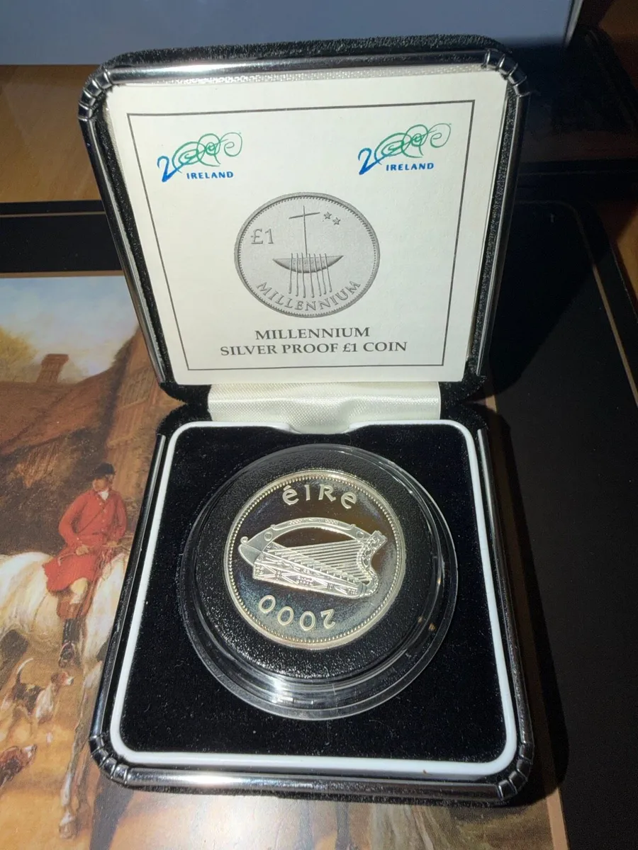 2000 Ireland Millennium Silver Proof £1 coin - Image 2