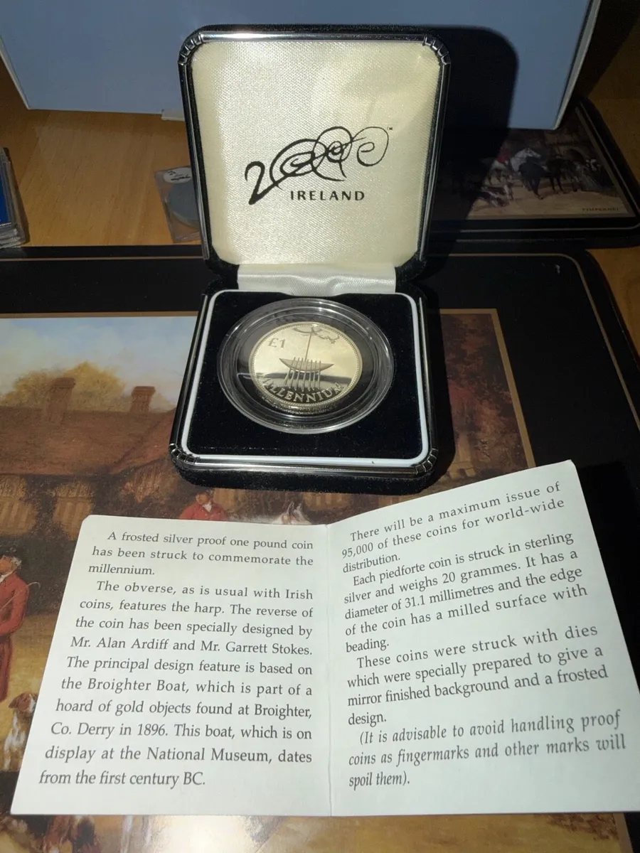 2000 Ireland Millennium Silver Proof £1 coin - Image 3