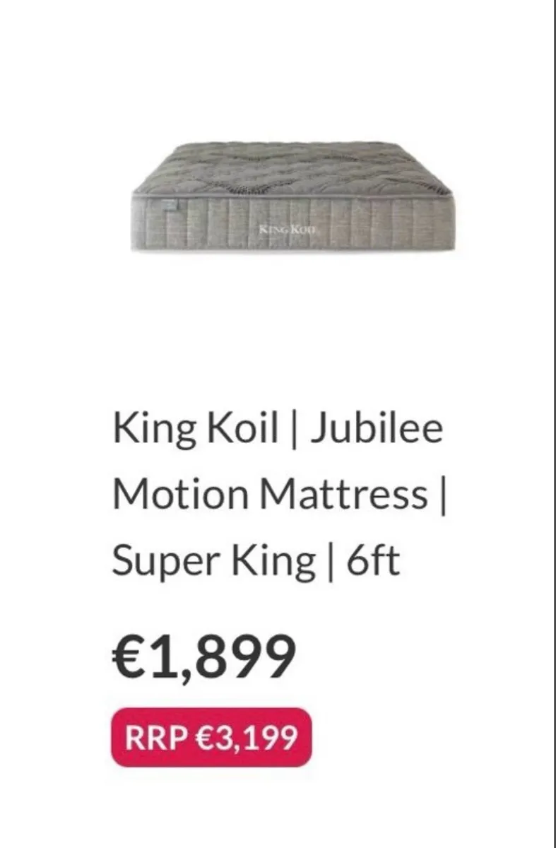 Super king mattress. 6 months old - Image 2
