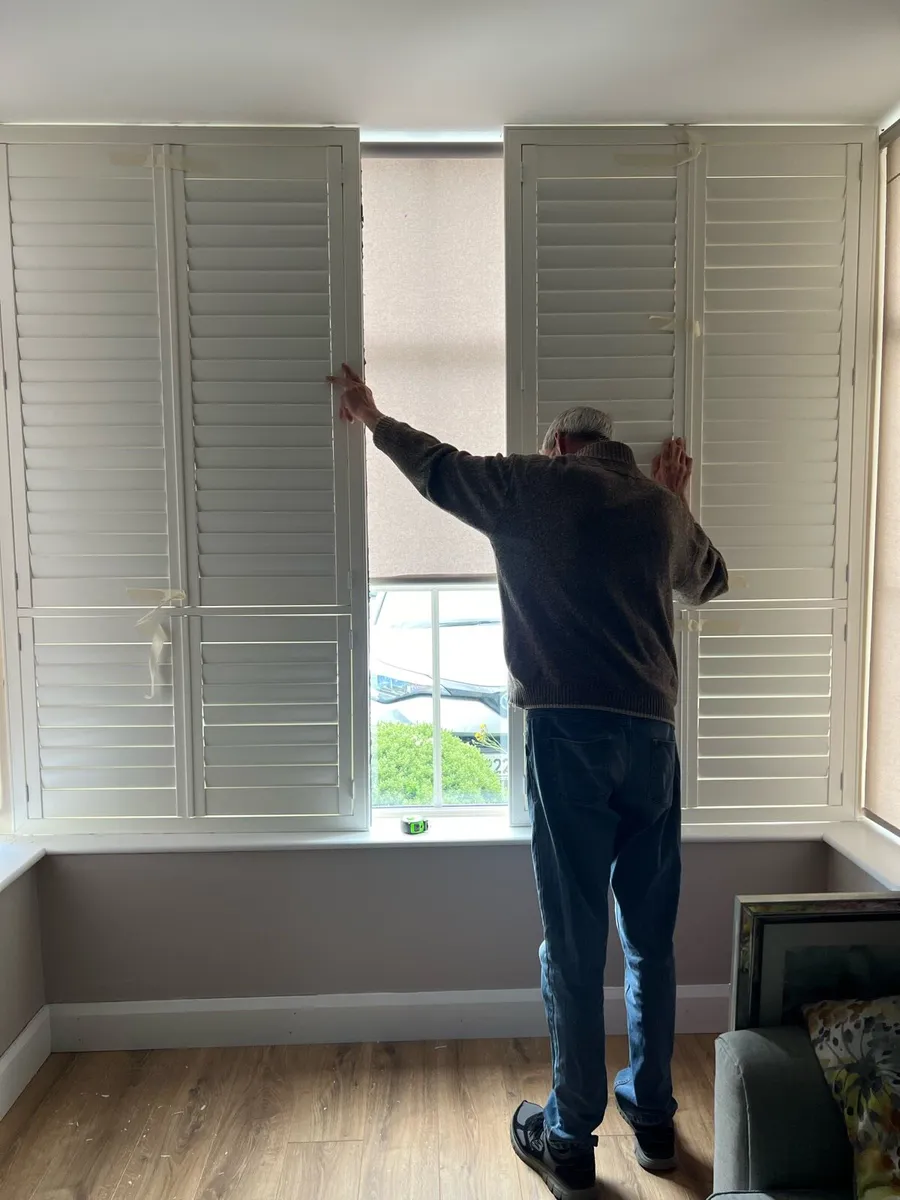White Window Shutter Blinds - Image 4