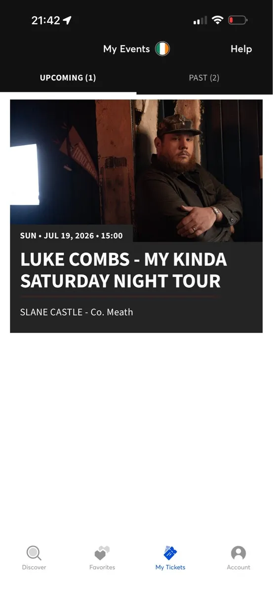 2x Luke Combs Tickets