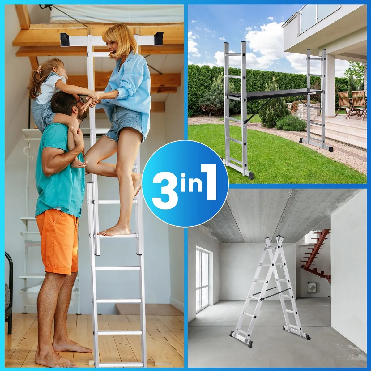 Ladder Scaffold Platform Aluminium Multi-Purpose F - Image 3