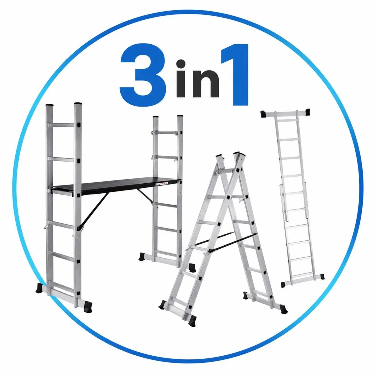 Ladder Scaffold Platform Aluminium Multi-Purpose F - Image 1