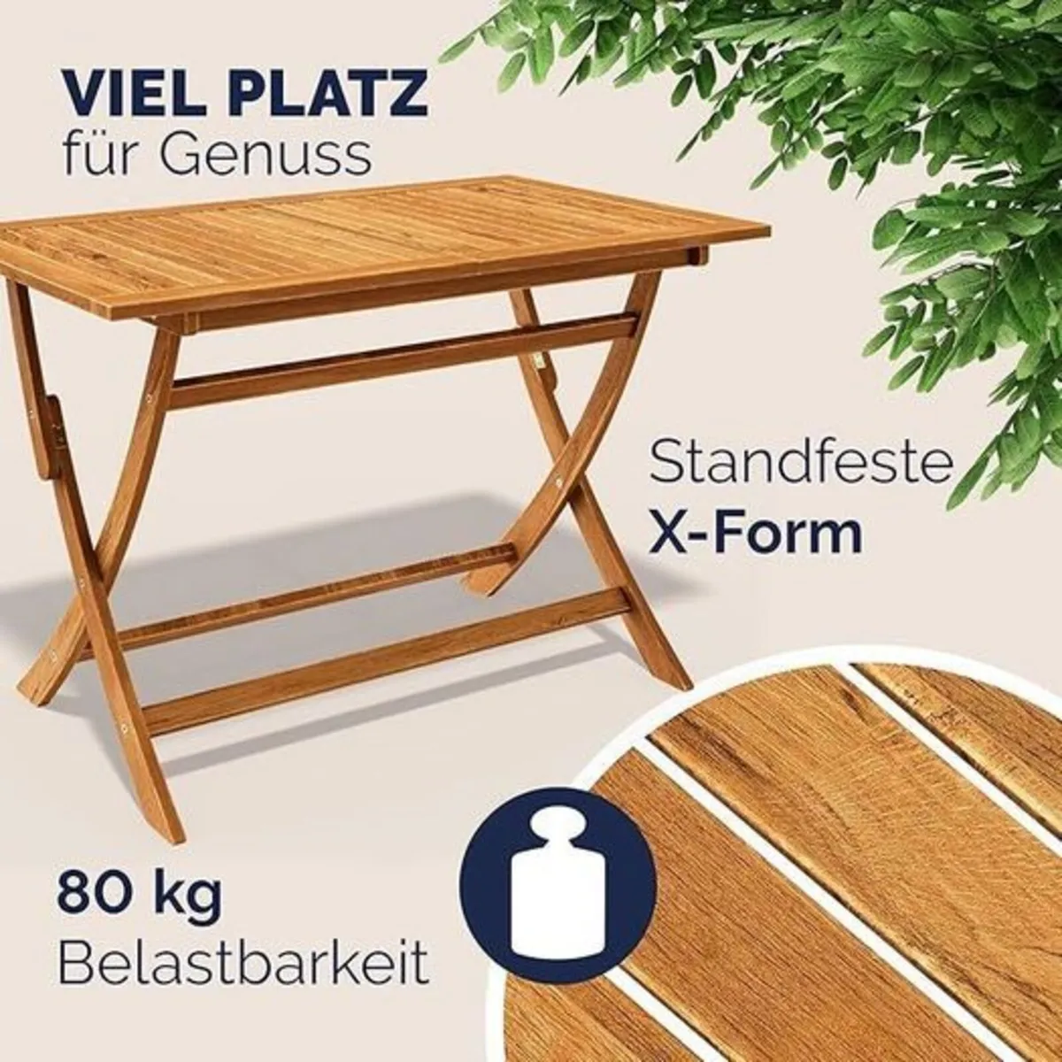 Garden Furniture Set Weatherproof Table and Chairs - Image 2