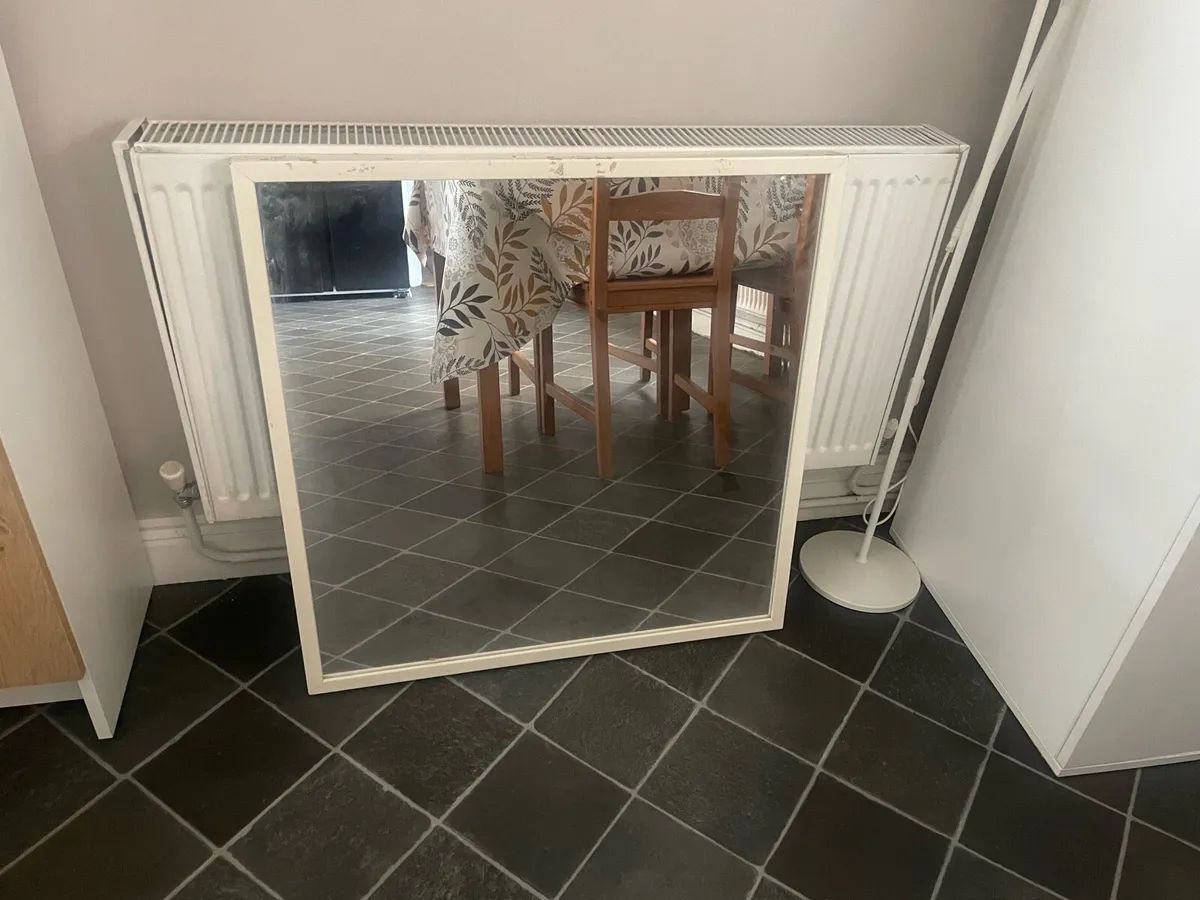 IKEA White Square Mirror - Image 2