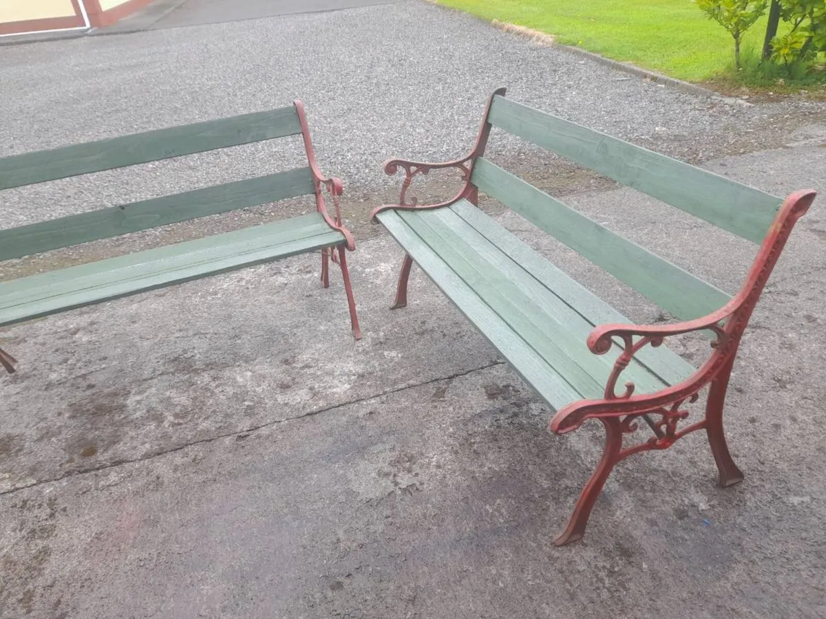 Cast iron benches - Image 1