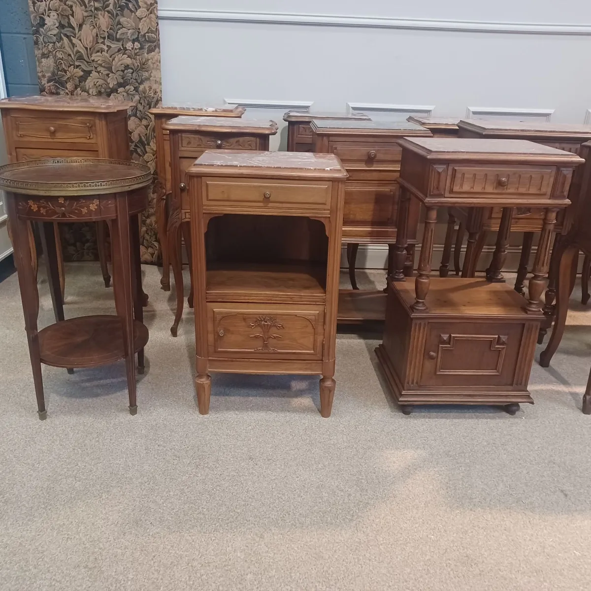 French antique bedside tables - Image 4