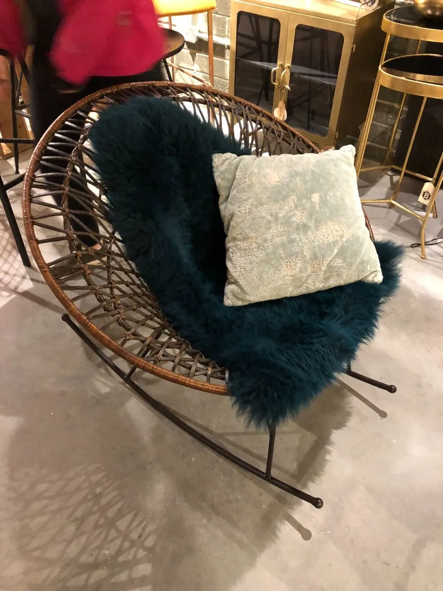 Designer Wicker Rocking Chair [WooDesign] - Image 3