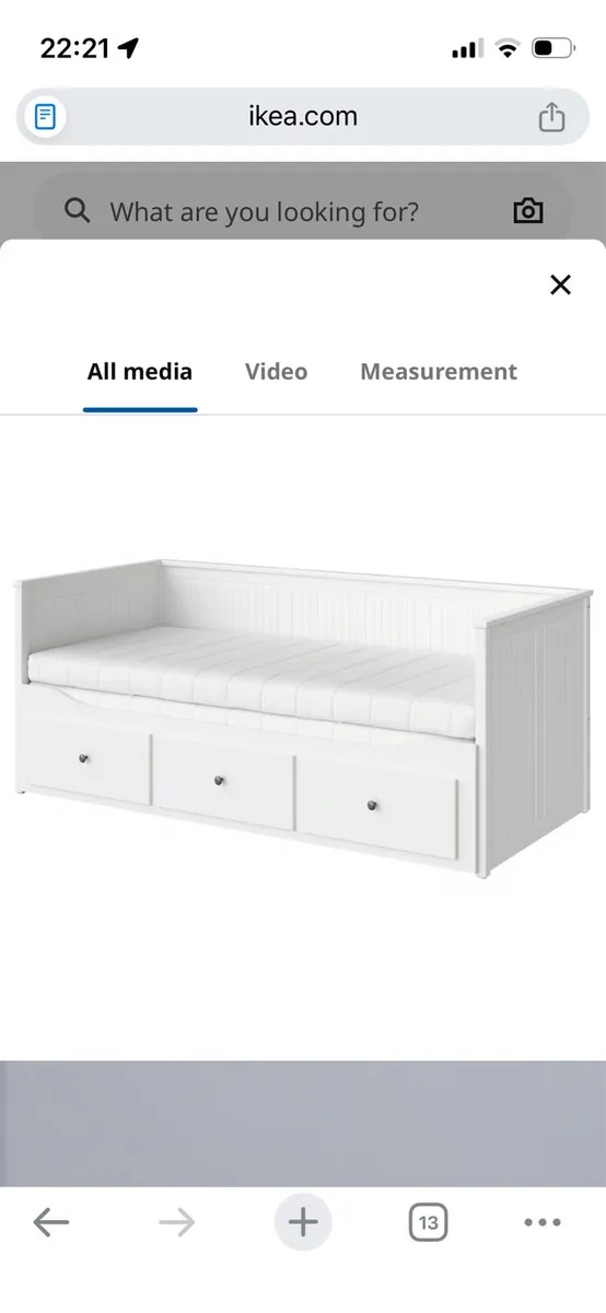 Day-bed w 3 drawers/2 mattresses - Image 2