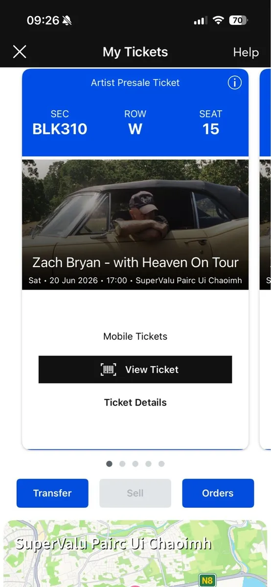 Zach Bryan 3 seated tickets