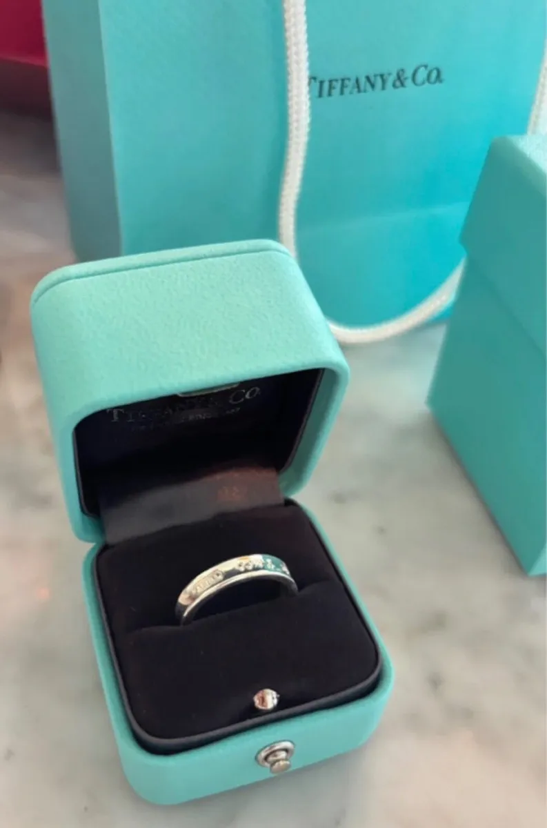 Tiffany & Co Tiffany 1837 Ring in Silver, Narrow - Image 1