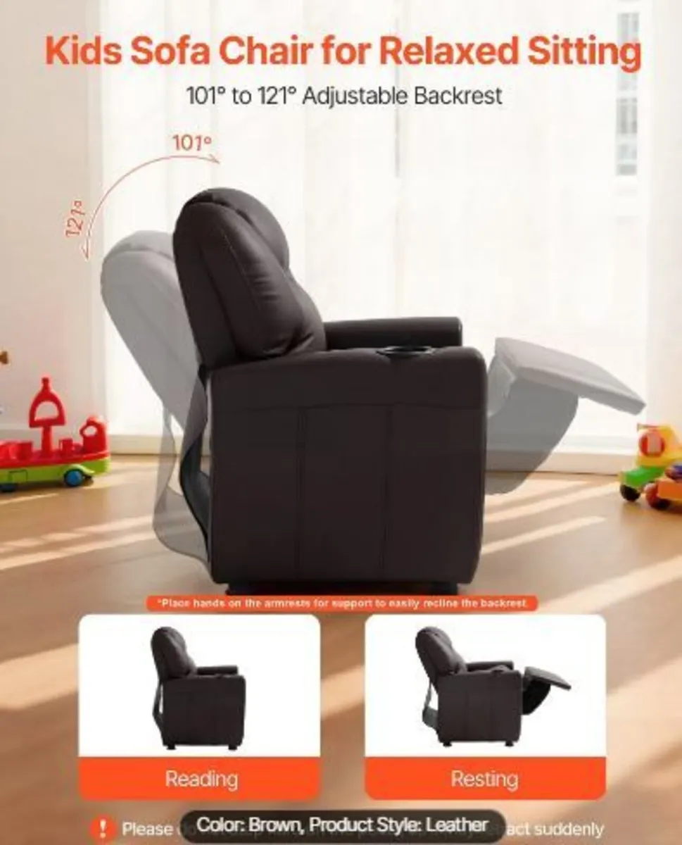 Kids Reclining Chair, Toddler Recliner - Image 1