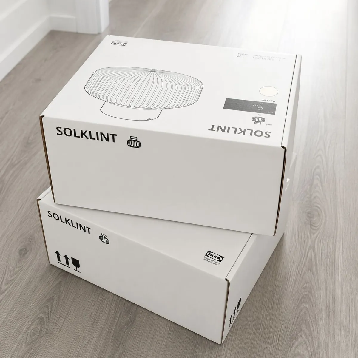 2 x IKEA SOLKLINT Ceiling Lamps - BRAND NEW - Image 2
