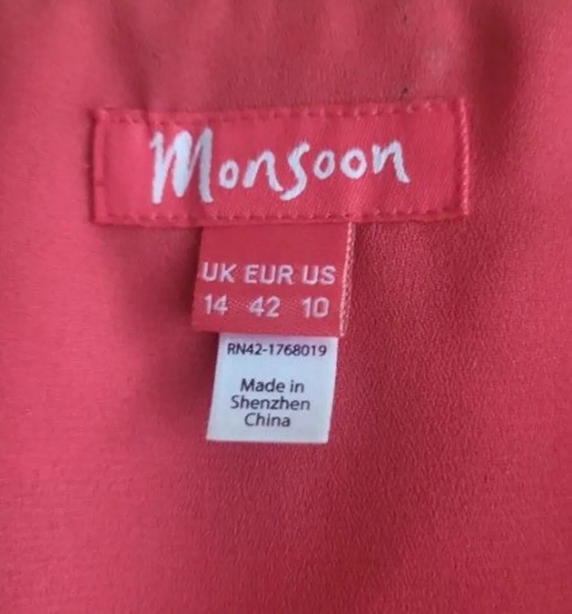 100% silk Moonsoon dress - Image 2