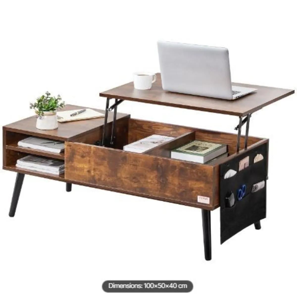Lift Top Coffee Table, 39.4 in Rectangle - Image 4