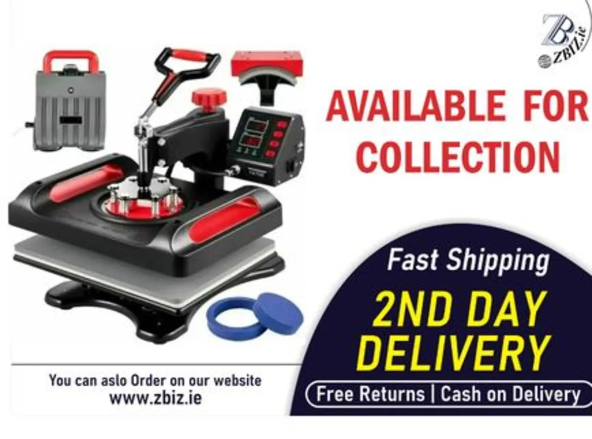 Heat Press 5in1 Machine 12x15 Transfer Printer - Image 1